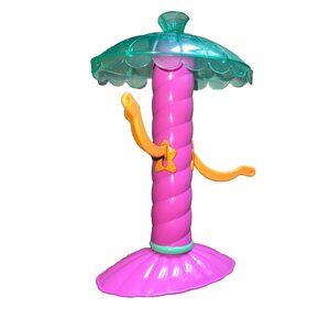 Vintage 2003 Polly Pocket Wild Waves Sea Pet Carousel Girls Toy Pink Collectible